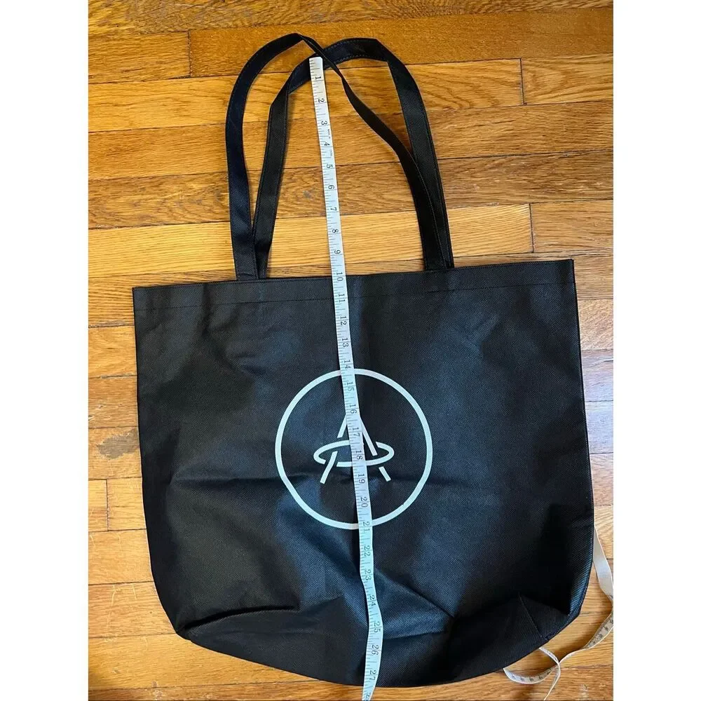 Aether Black Logo Tote Bag Reusable Shopping